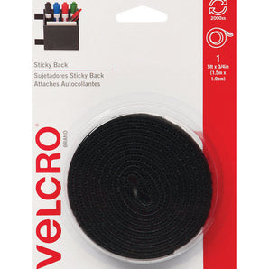 Velcro Hook & Loop Sticky Back 5ft x 3/4in