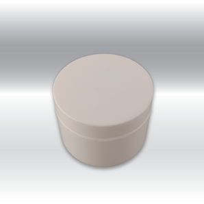 2oz White Cosmetic Jar w/ Plain Lid