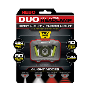 DUO 250+ Lumen  Head Lamp