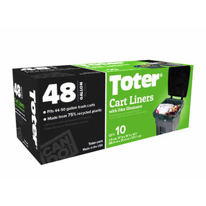 Toter Odor Eliminator Trash Liners 32/48 Gallon - 10 count