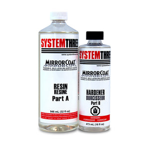 System Three Mirror Coat Epoxy Resin | UN2735, POLYAMINES, LIQUID, CORROSIVE, N.O.S., (ETHYLENE AMINE) Class 8, PG III