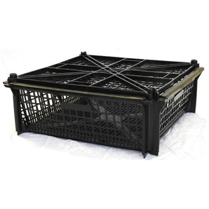 SUPERTRAY-Shellfish Container Black with Lid