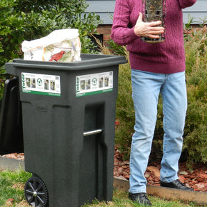 Toter Two-Wheel Blue Recycle Carts 48 Gallon